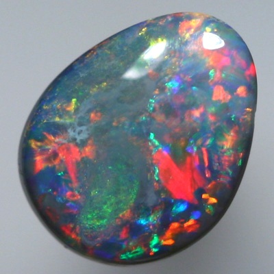 SOLID SEMI BLACK OPAL Floral pattern. Gemmy colour sparkles in many layers